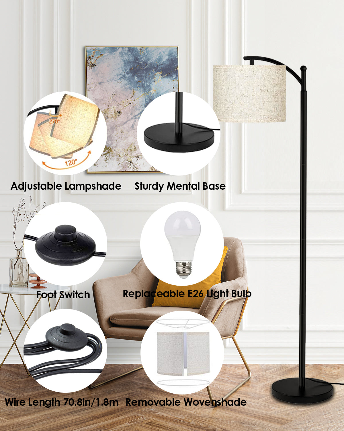 Tall bendy hot sale lamp